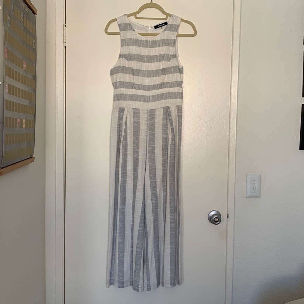 Striped Jumpsuit with POCKETS